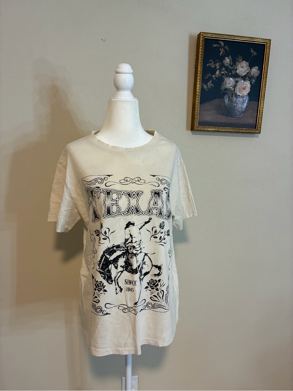 Women’s Cream Texas Graphic Camisole Top